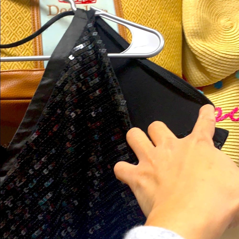 Black Bebe Top With Sequence - image 3